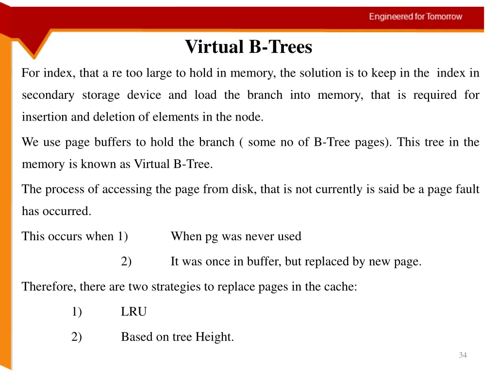 virtual b trees
