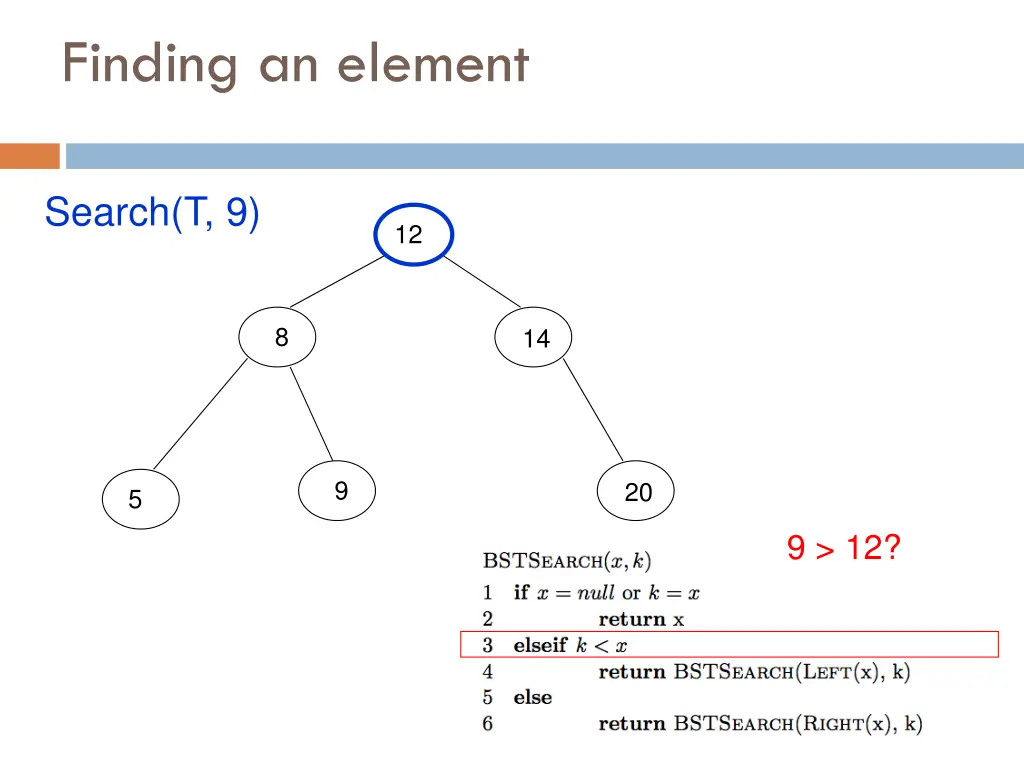 finding an element 2