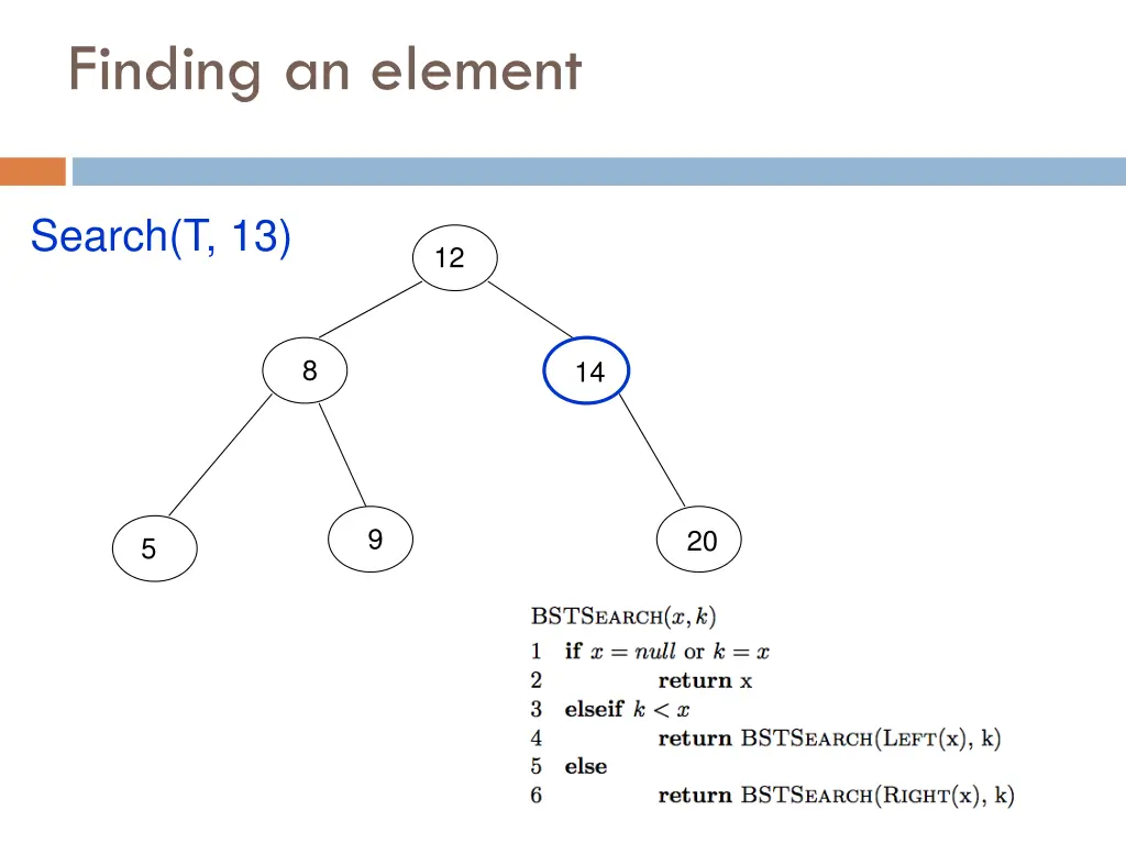 finding an element 7