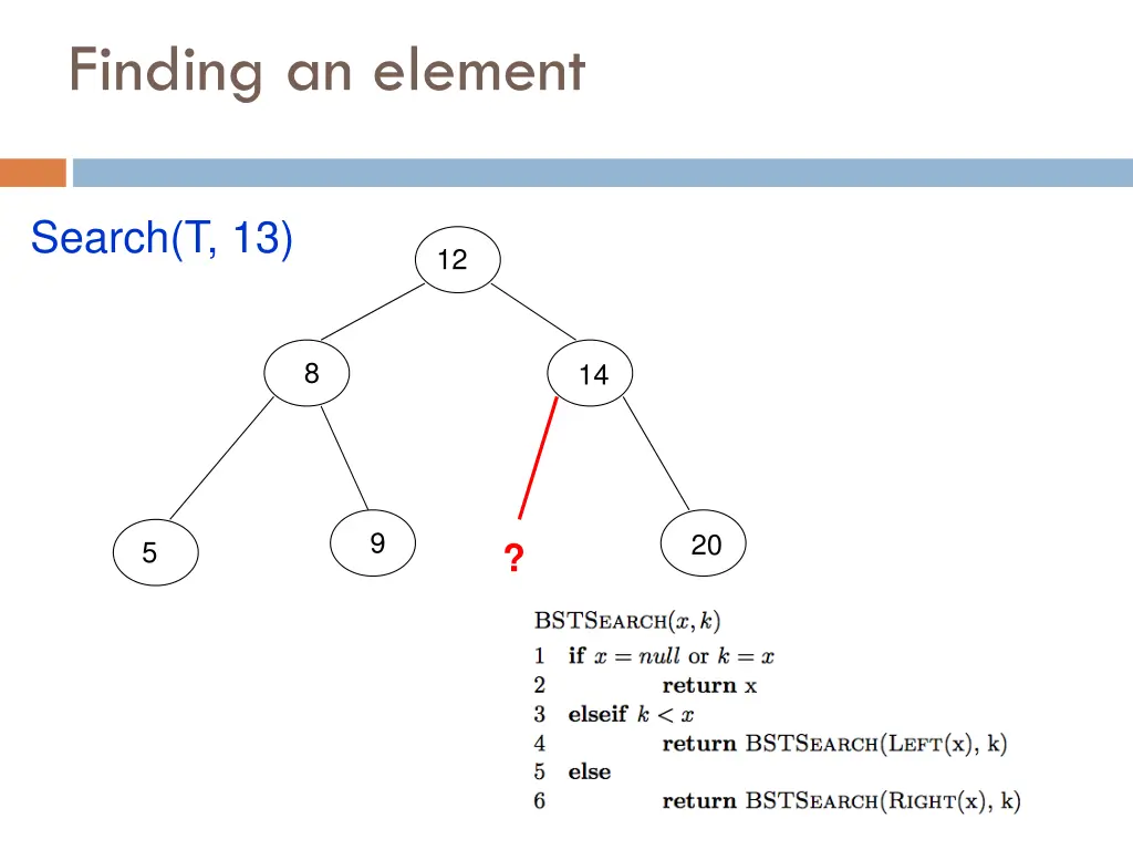 finding an element 8