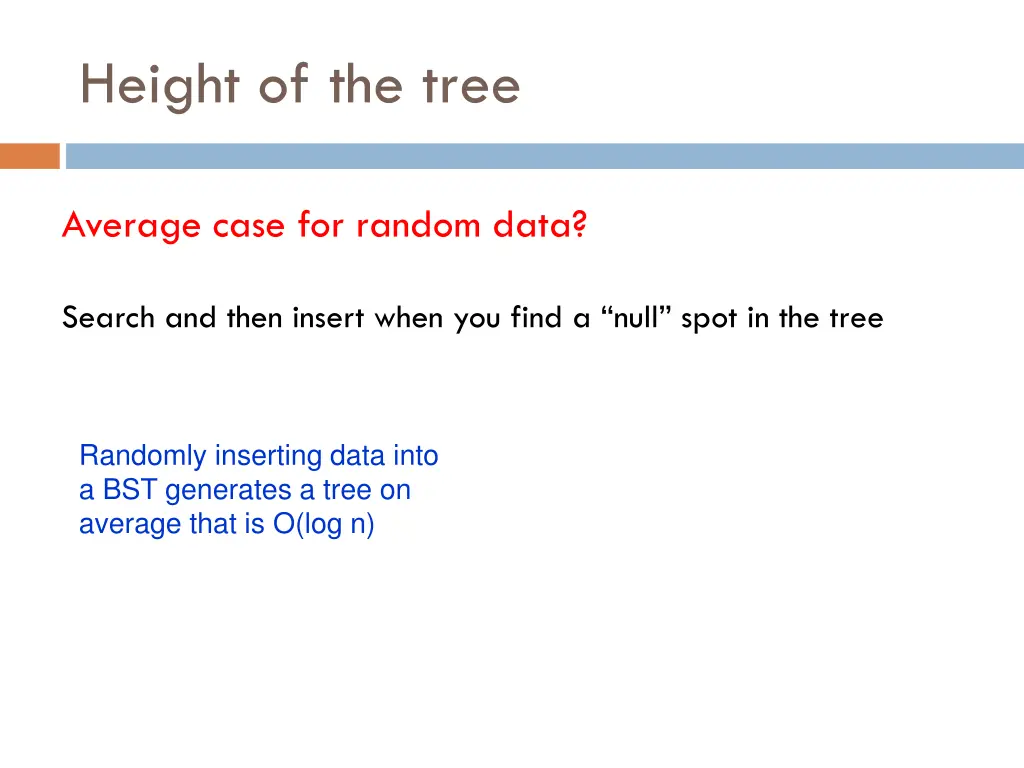 height of the tree 3