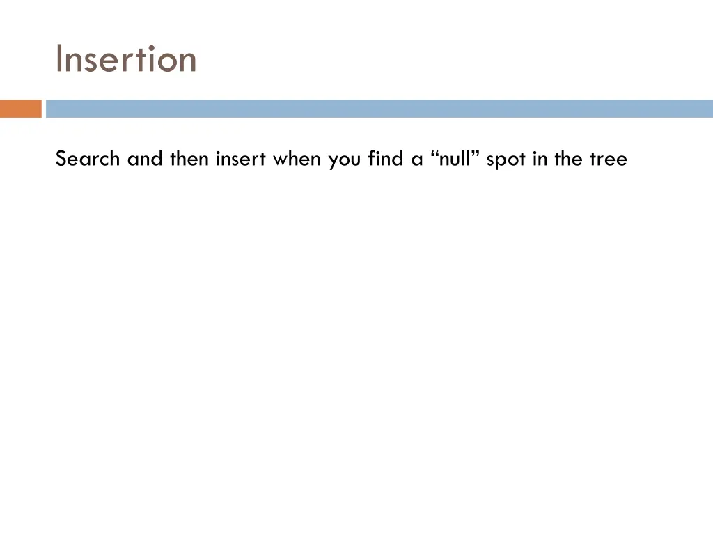 insertion