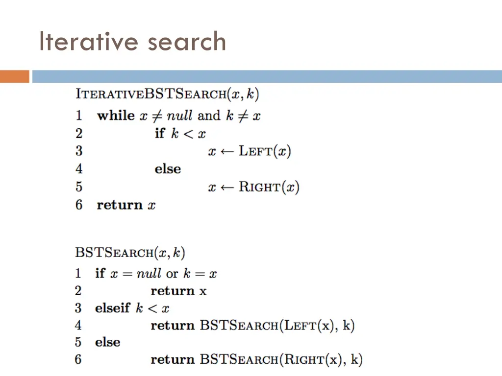 iterative search