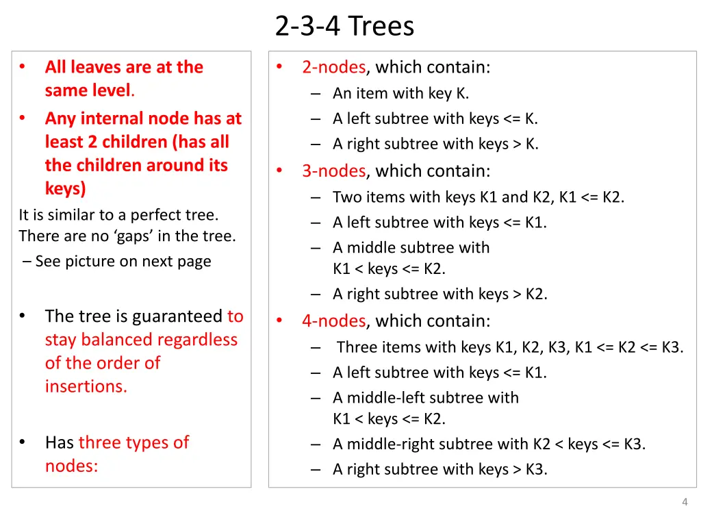 2 3 4 trees 1