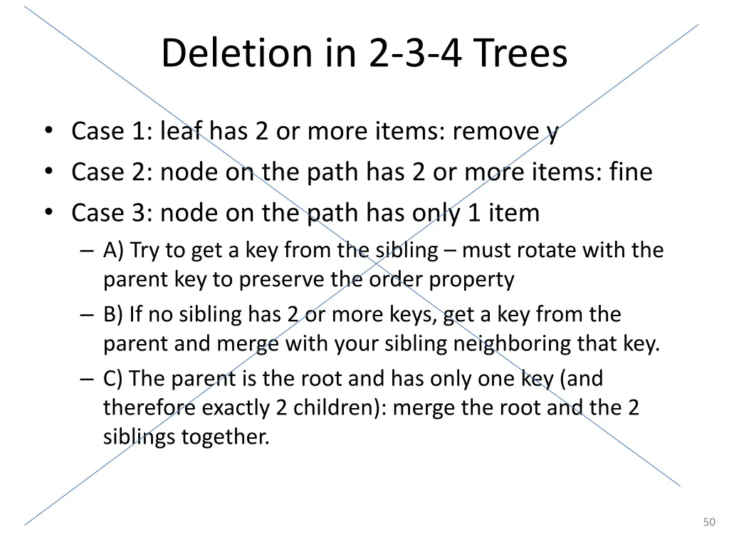 deletion in 2 3 4 trees 1