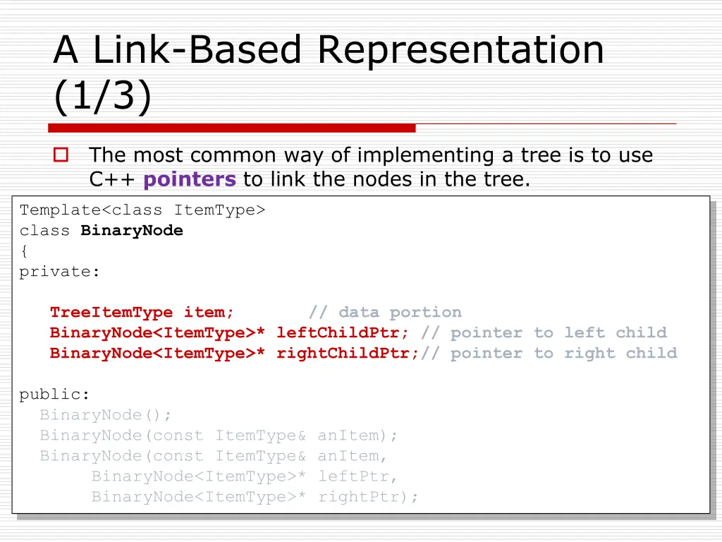 a link based representation 1 3