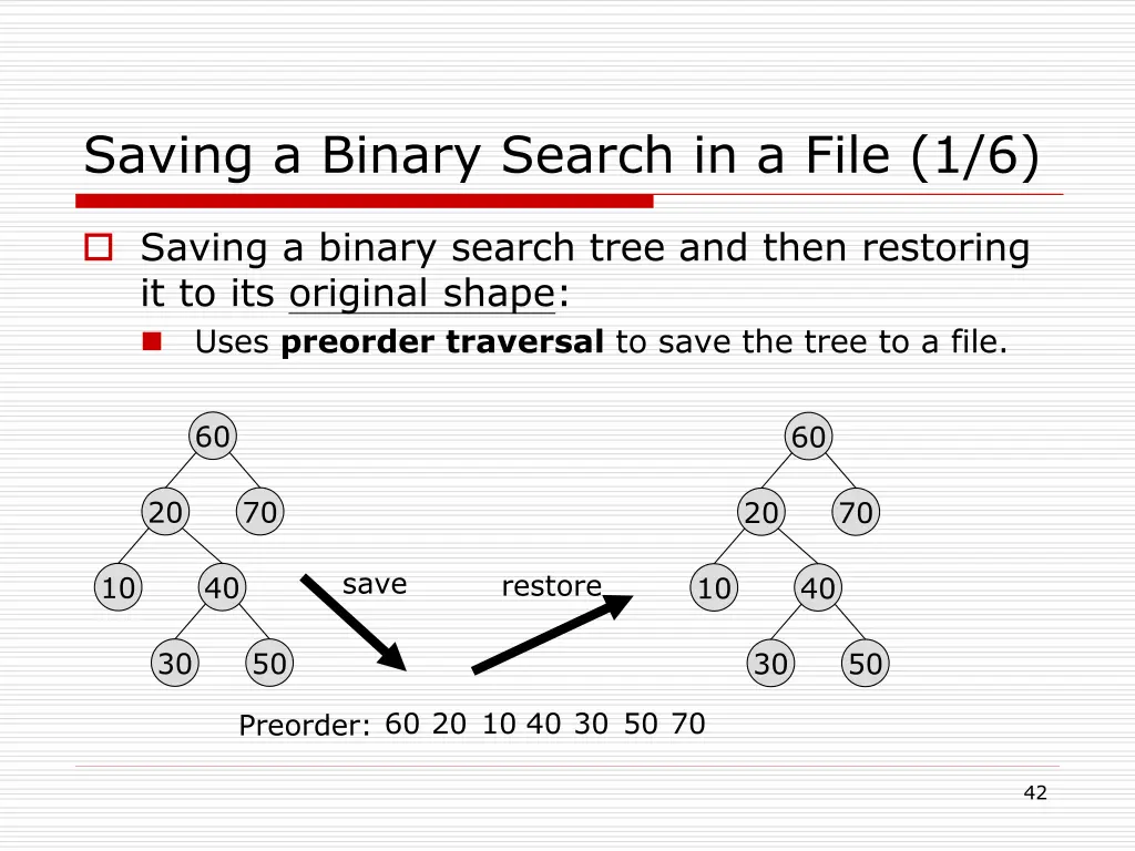 saving a binary search in a file 1 6