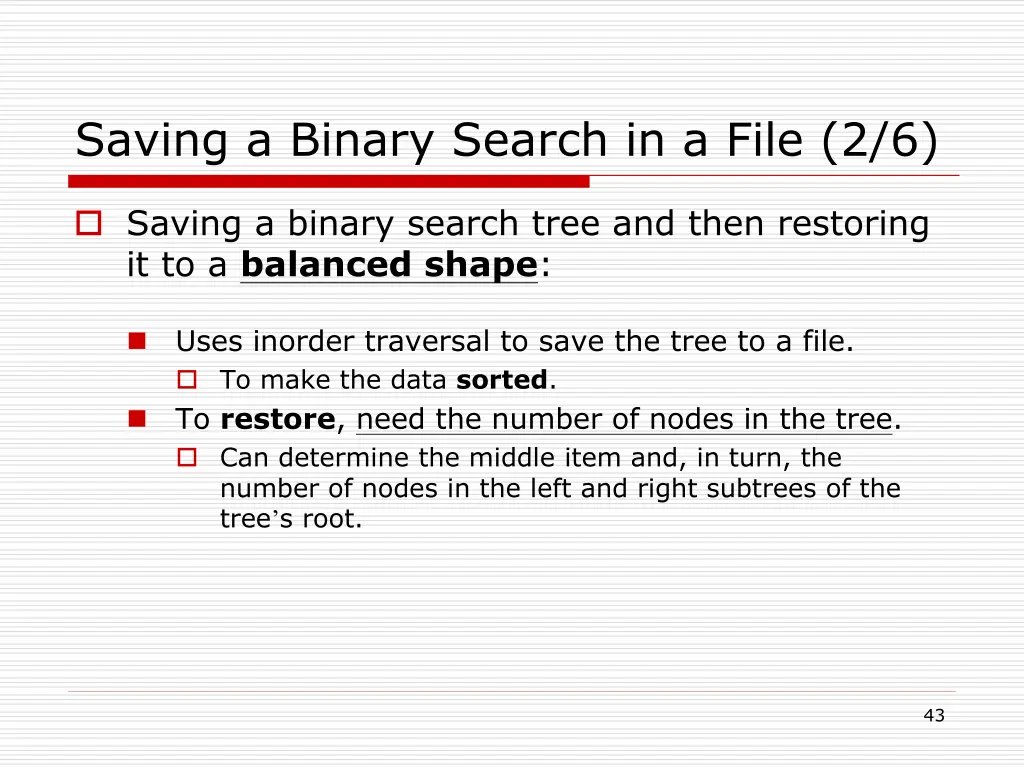 saving a binary search in a file 2 6