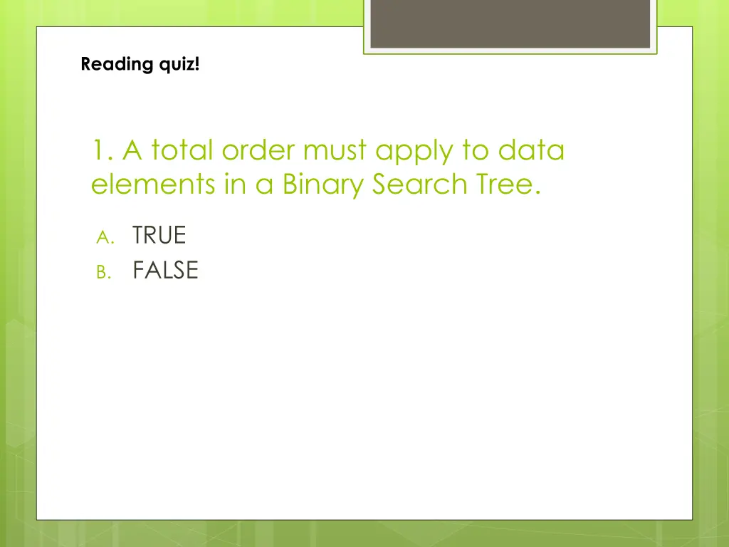 reading quiz 1