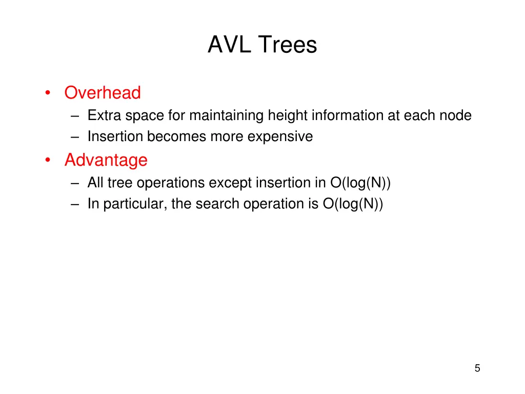 avl trees