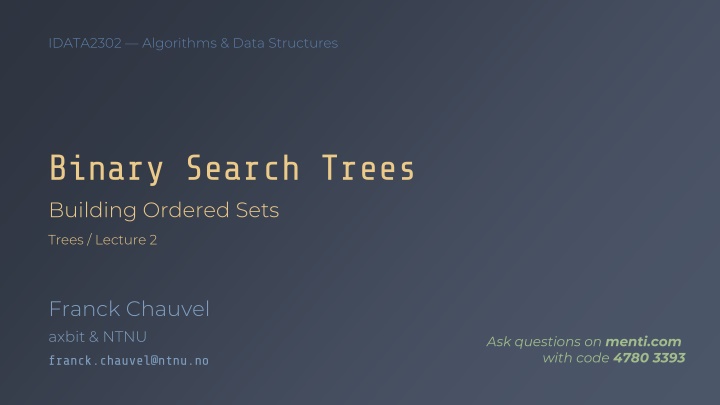 idata2302 algorithms data structures