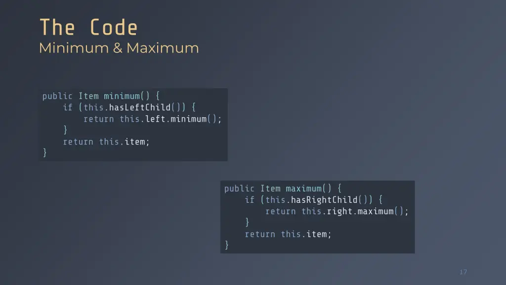 the code minimum maximum