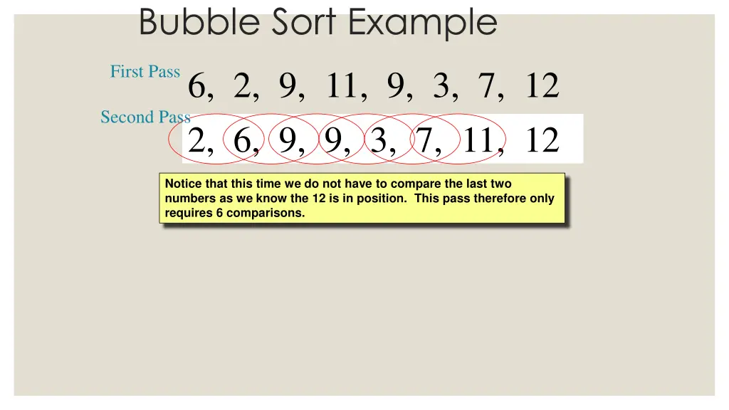 bubble sort example 1