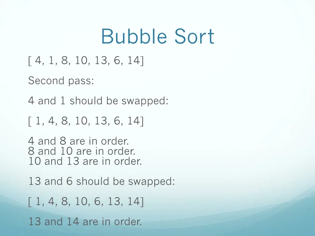 bubble sort 2