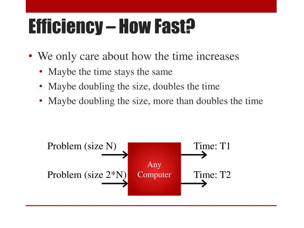 efficiency how fast 1