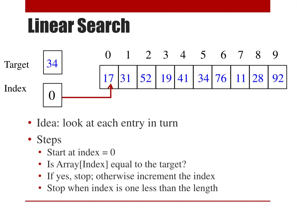linear search 1