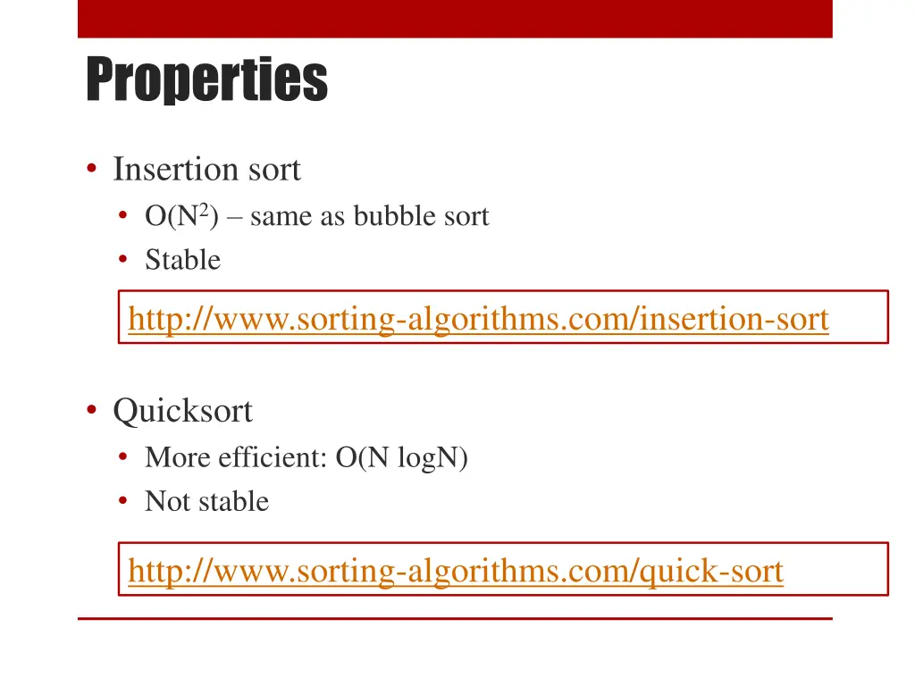 properties