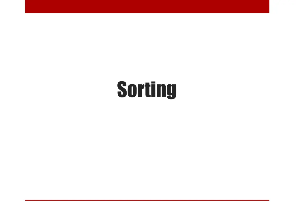 sorting