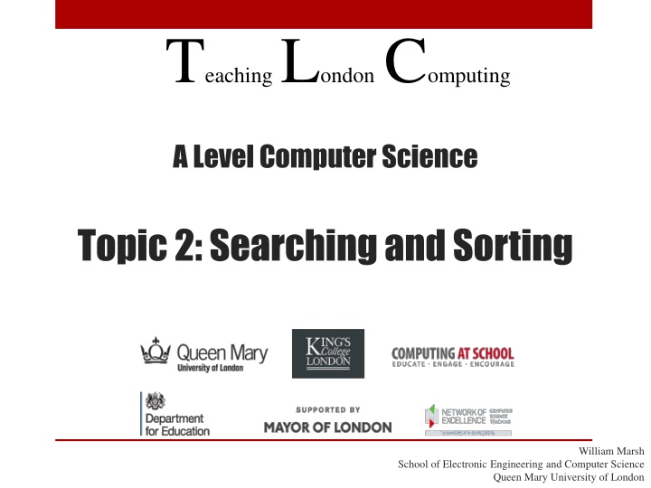 t eaching l ondon c omputing