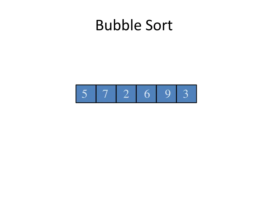 bubble sort 1