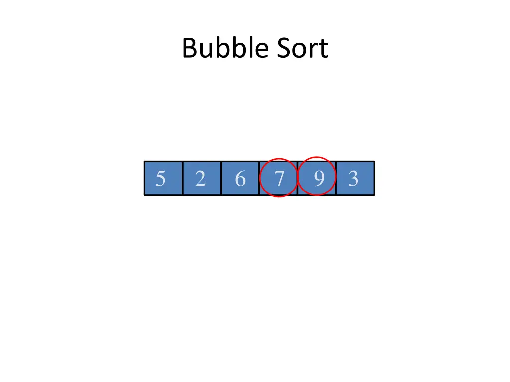bubble sort 7