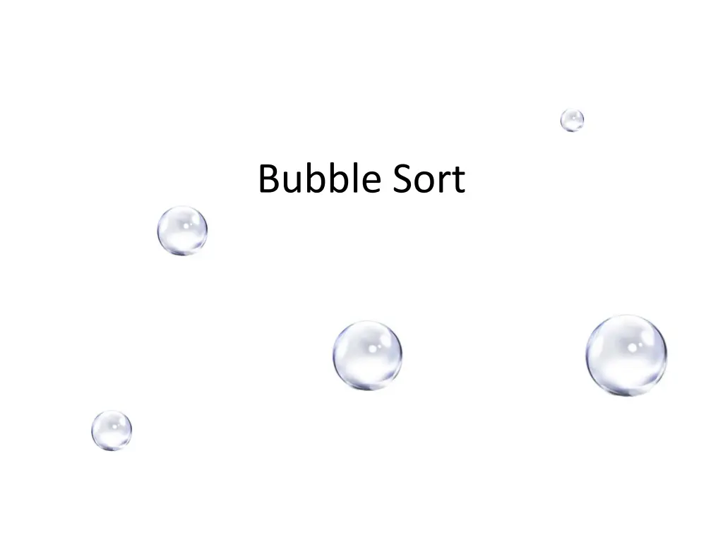 bubble sort