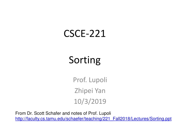 csce 221