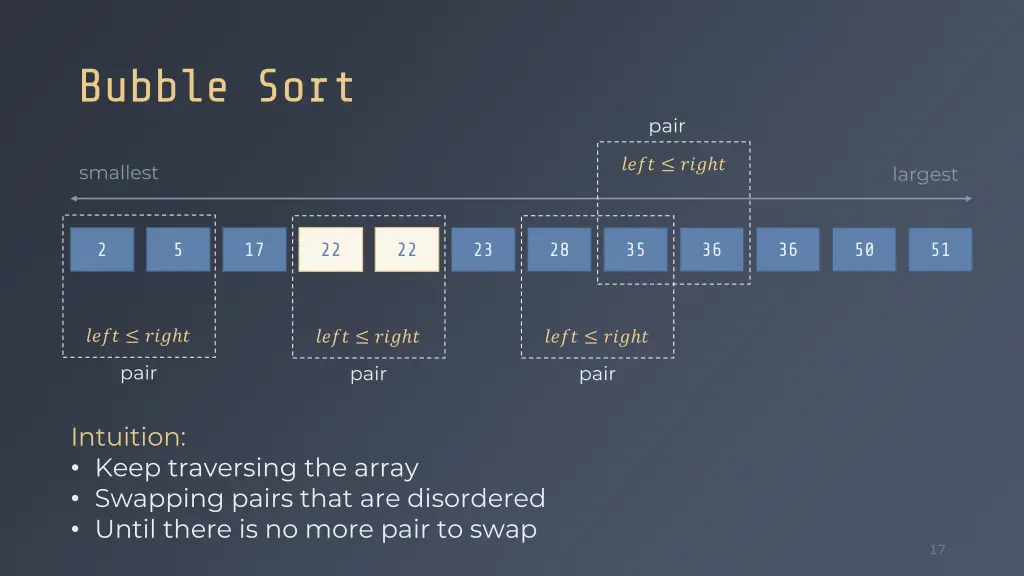 bubble sort