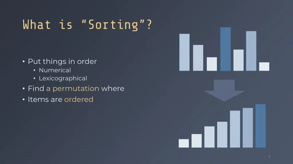 what is sorting