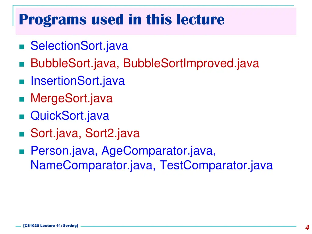 programs used in this lecture