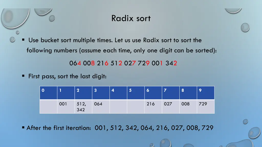 radix sort 1
