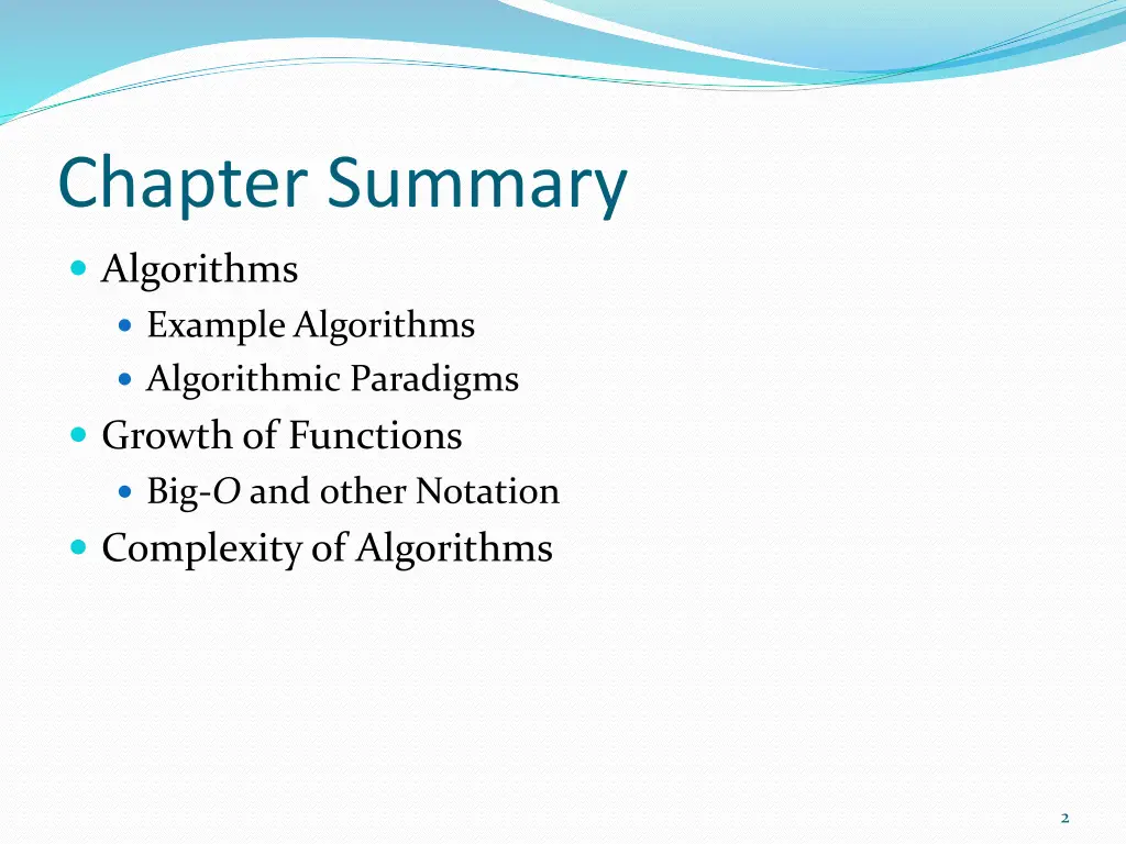chapter summary