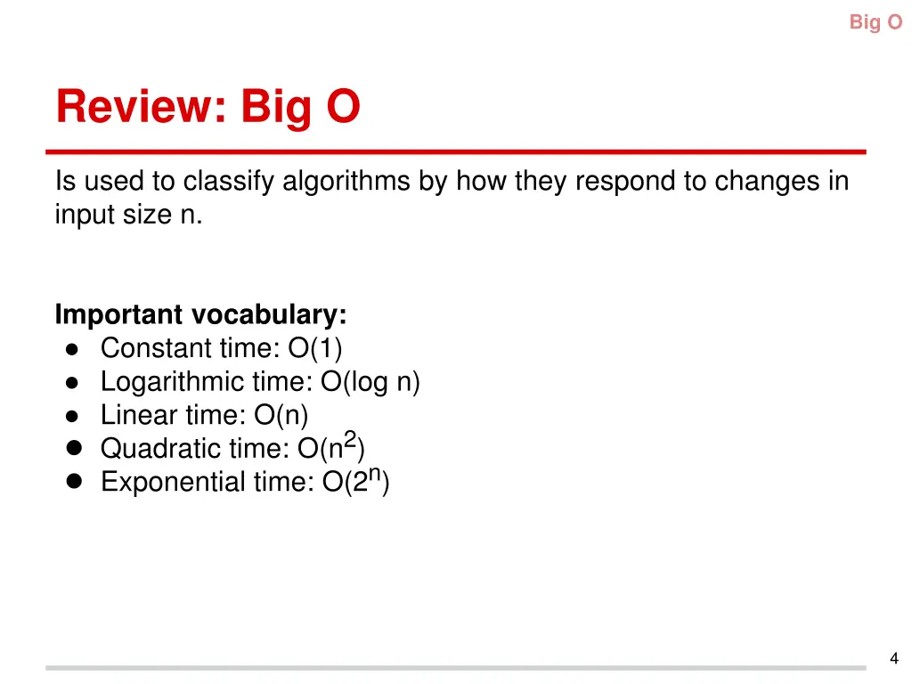 big o 1