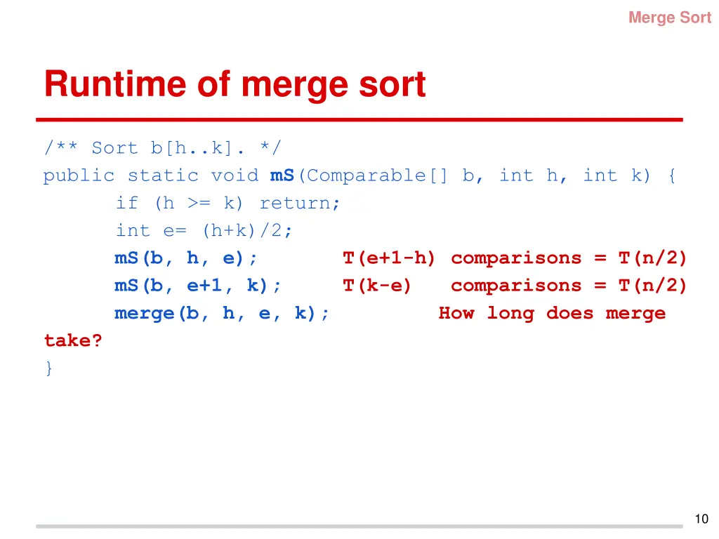 merge sort 4