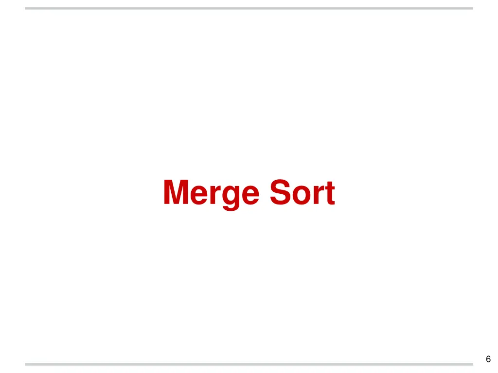 merge sort