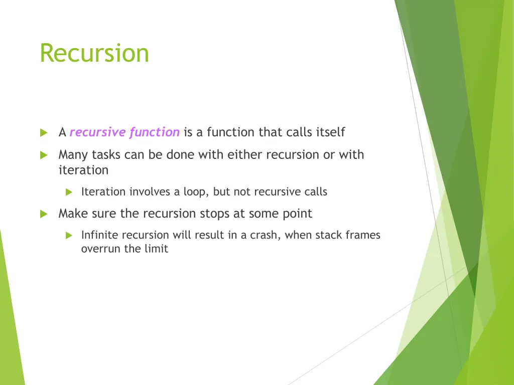 recursion 1