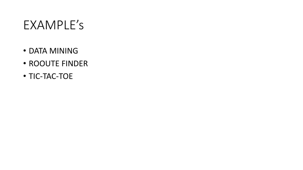 example s