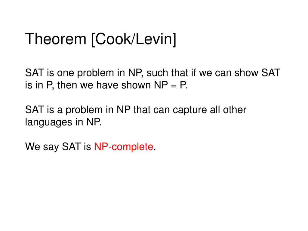theorem cook levin