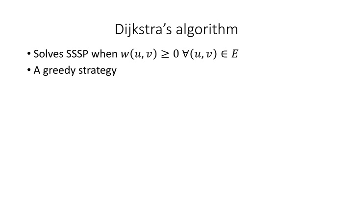 dijkstra s algorithm