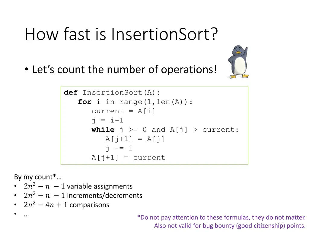 how fast is insertionsort 1