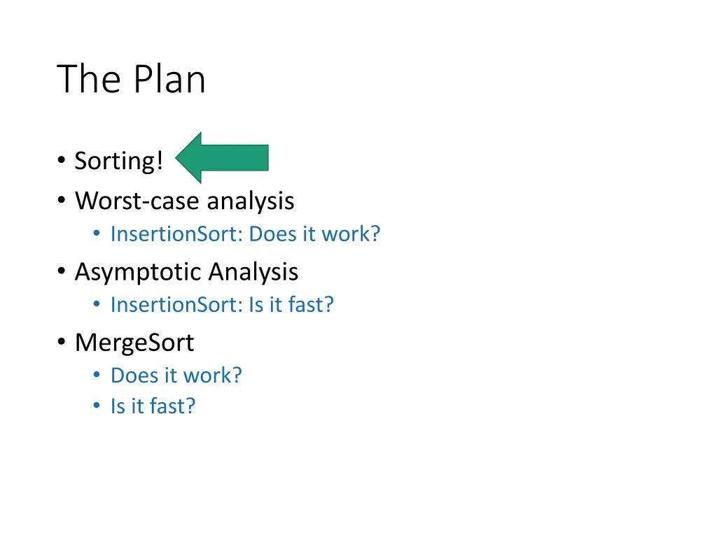 the plan