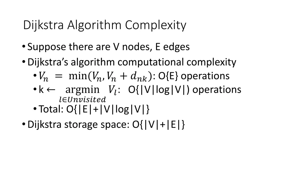 dijkstra algorithm complexity
