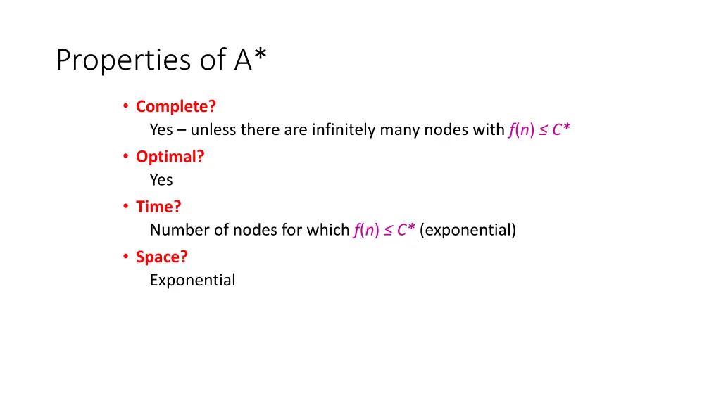 properties of a