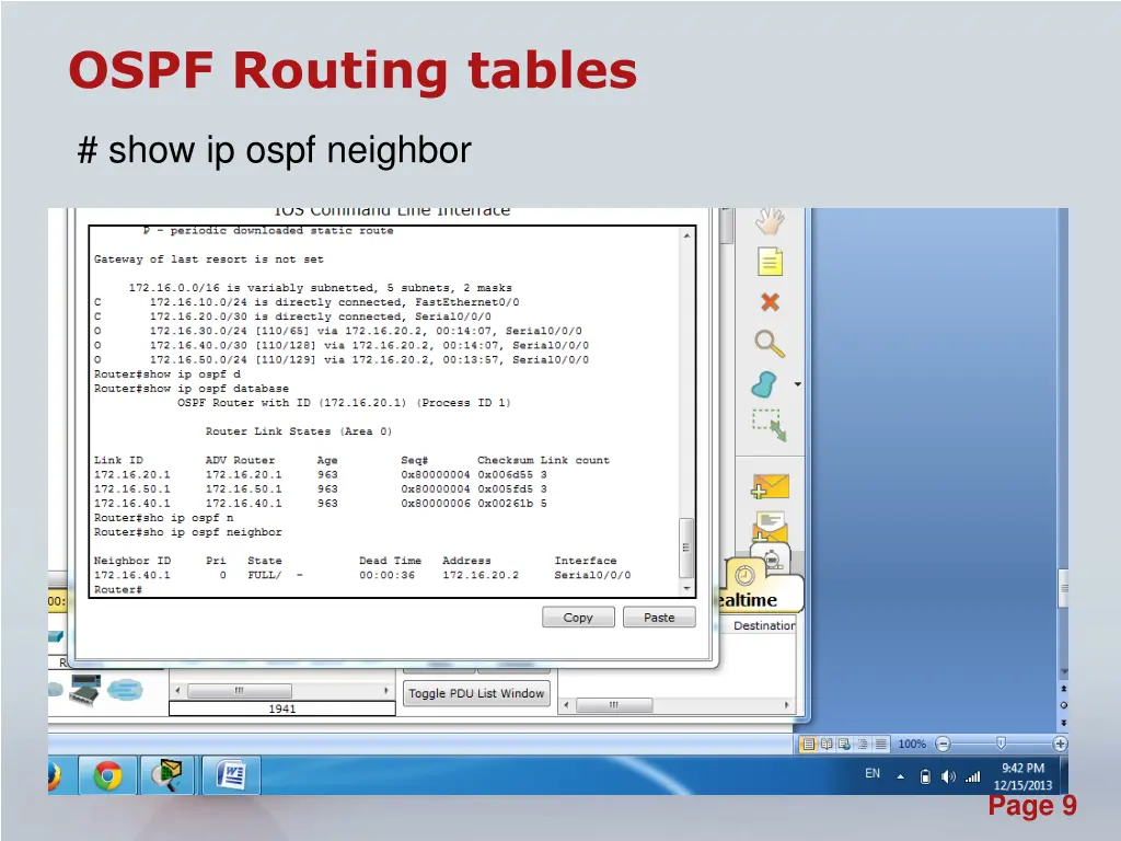 ospf routing tables 3