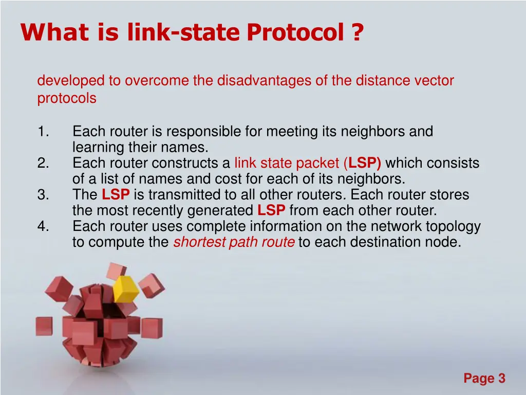 what is link state protocol
