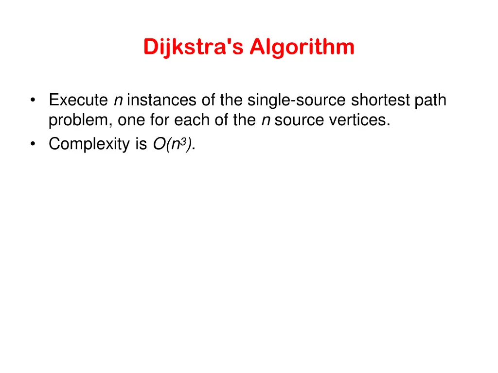 dijkstra s algorithm