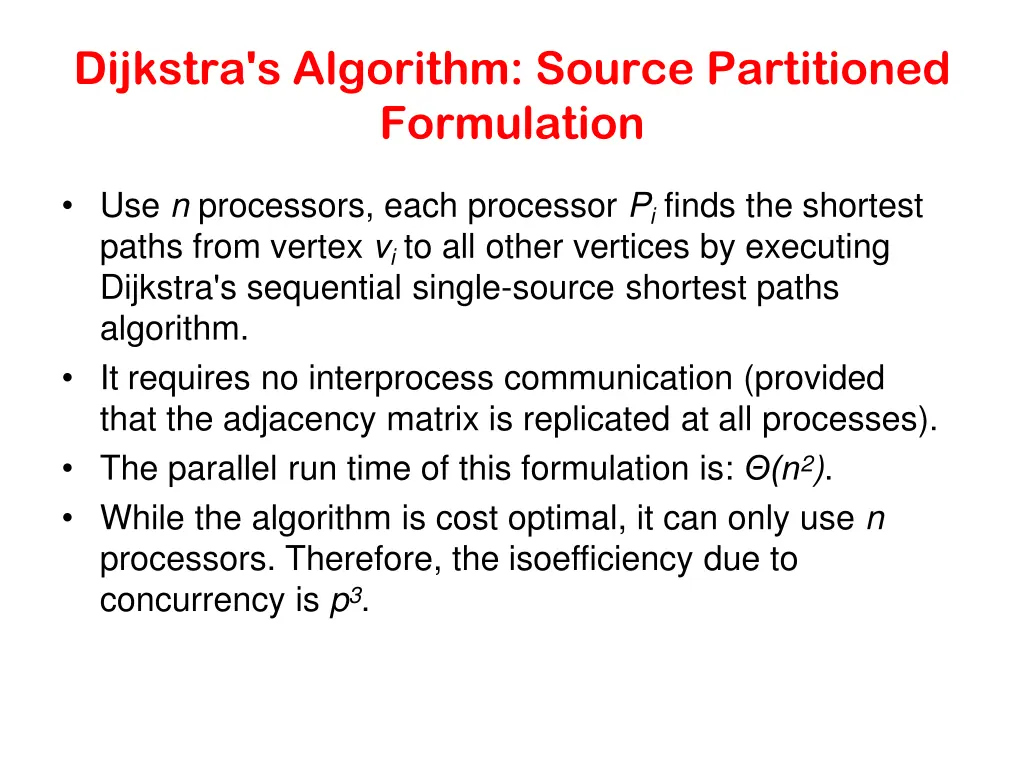 dijkstra s algorithm source partitioned