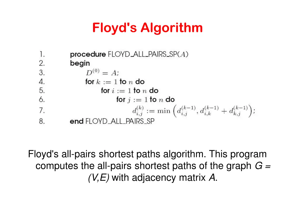 floyd s algorithm 2