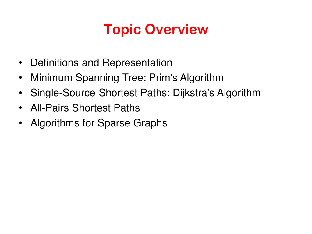 topic overview