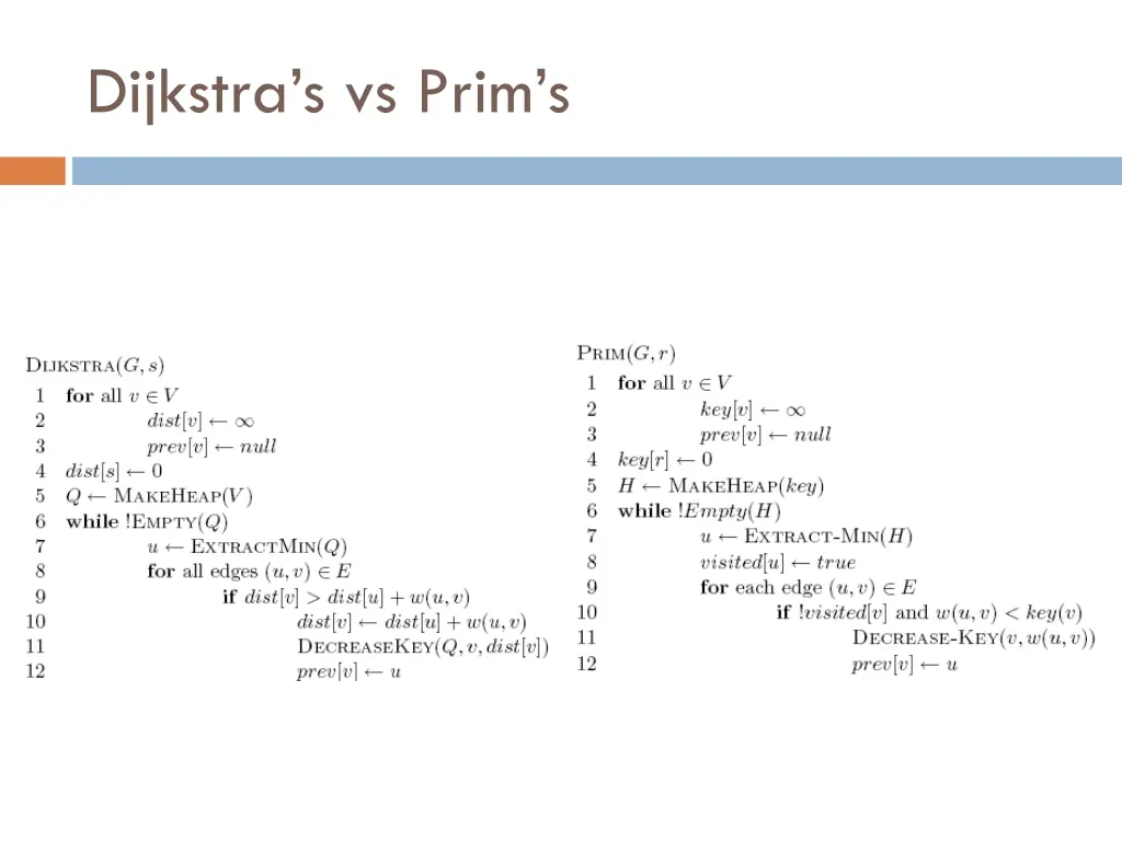 dijkstra s vs prim s